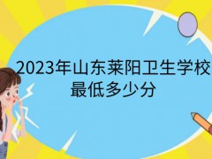 2023年山东莱阳卫生学校最低多少分