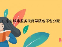 山东省城市服务技师学院包不包分配